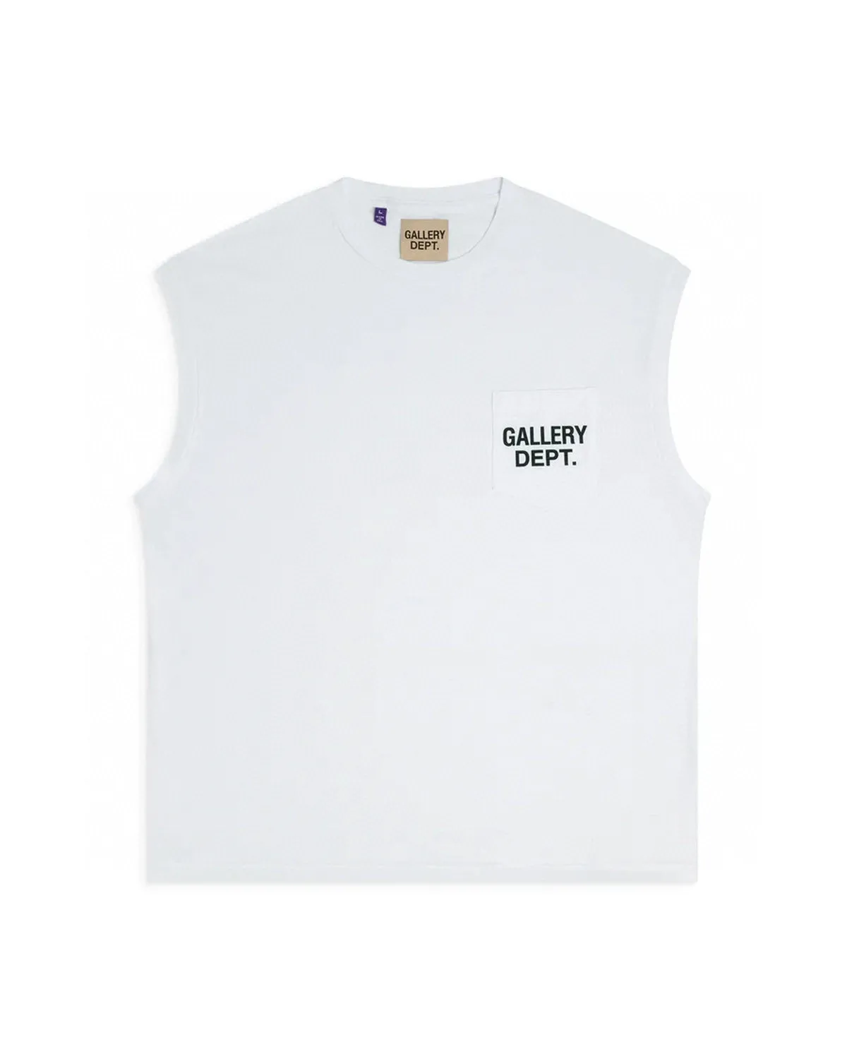 GALLERY DEPT. AUGI SLEEVELESS TEE/VINTAGE BLACK/NAVY/WHT English pocket sleeveless vest TEE Washed black/navy blue/white S-XL Same as the original version Super comfortable summer brushed lightweight material No sense of comfort on the upper body Loose and crisp fit Comfortable and breathable